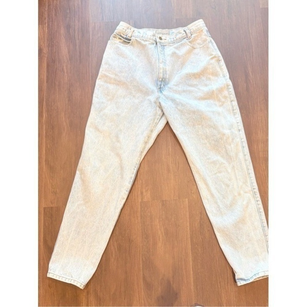 Vintage 80s 90s Bonjour Mom Jeans Size 16* Light Wash High Rise Tapered USA Made